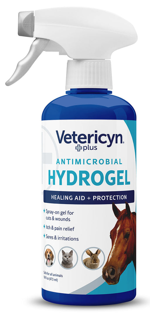 Vetericyn Plus Antimicrobial Hydrogel - Vetericyn Anti-Microbial Hydrogel Spray, 16 oz  