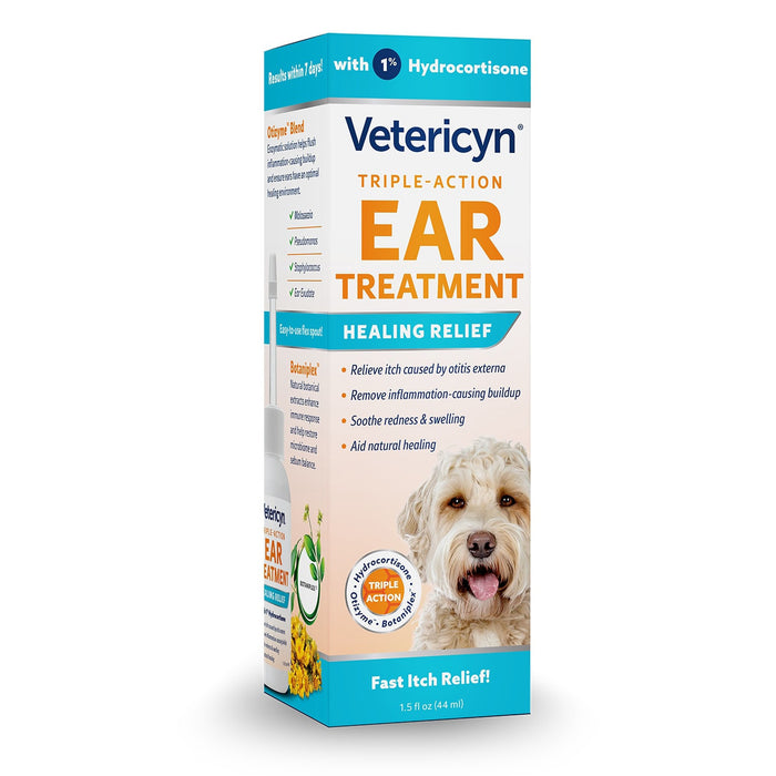 Vetericyn Triple Action Ear Treatment Color clear yellow