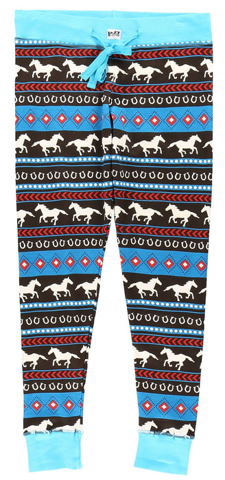 Lazy One Running Horse PJ Leggings - Small  