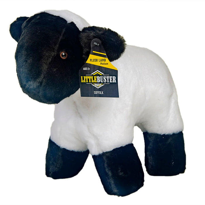 Little Buster Plush Suffolk Lamb - Medium Little Buster Plush Suffolk Lamb, Med, Black/White 