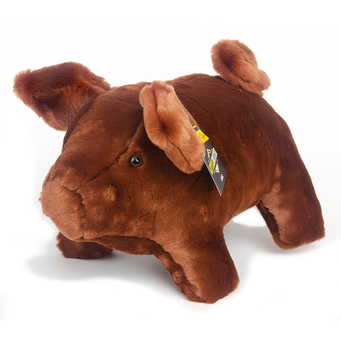 Little Buster Medium Plush Pig Duroc, Red -   