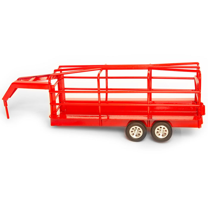 Little Buster Gooseneck Ranch Trailer, Red -   