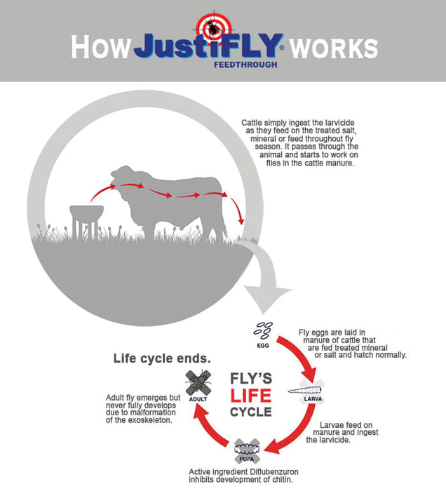 JustiFly 3%, 360g pack - 360g  