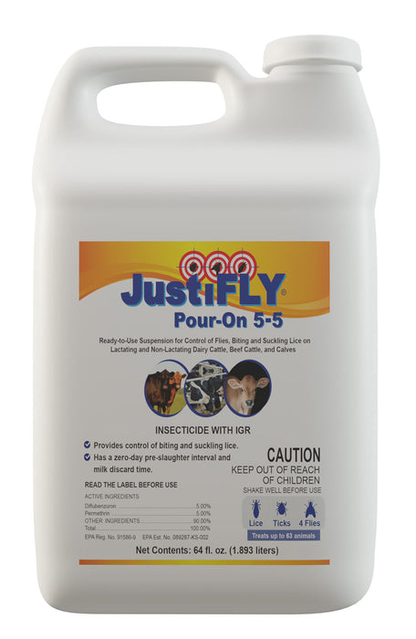 JustiFly Pour-On 5/5, 0.5 gallon - 0.5 gallon  