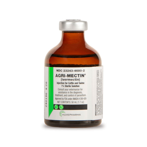 Injectable Ivermectin Cattle & Swine Dewormer - 50 mL, Ivermectin Injectable Wormer  