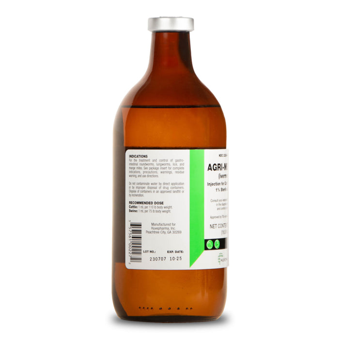 Injectable Ivermectin Cattle & Swine Dewormer - 500 mL, Injectable Ivermectin Wormer  