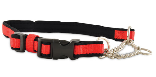 Small Adjustable Limited-Closure Training Collar - Red  