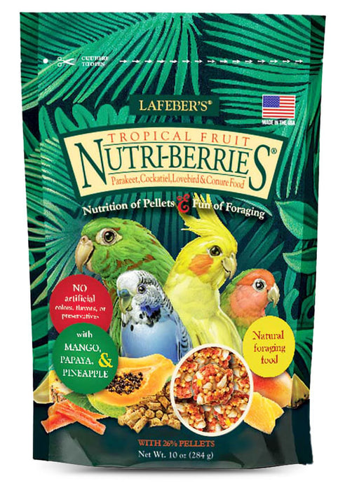 Lafeber Cockatiel Tropical Fruit Nutri-Berries, 10 oz bag -   