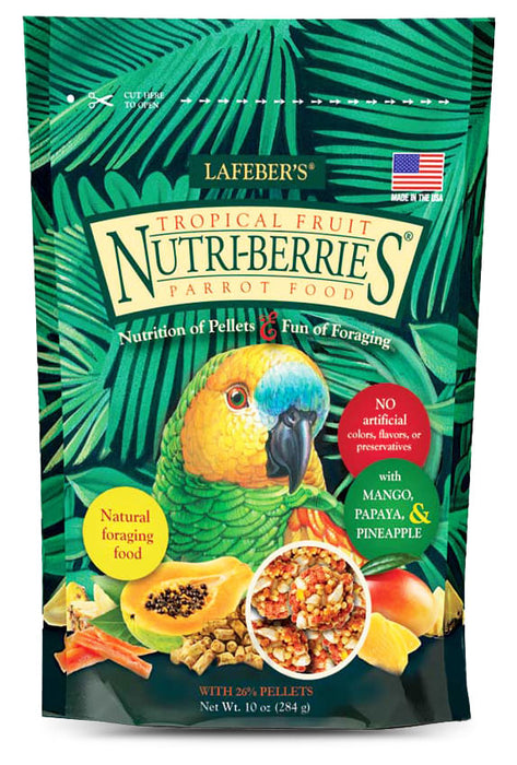 Lafeber Parrot Tropical Fruit Nutri-Berries, 10 oz bag -   