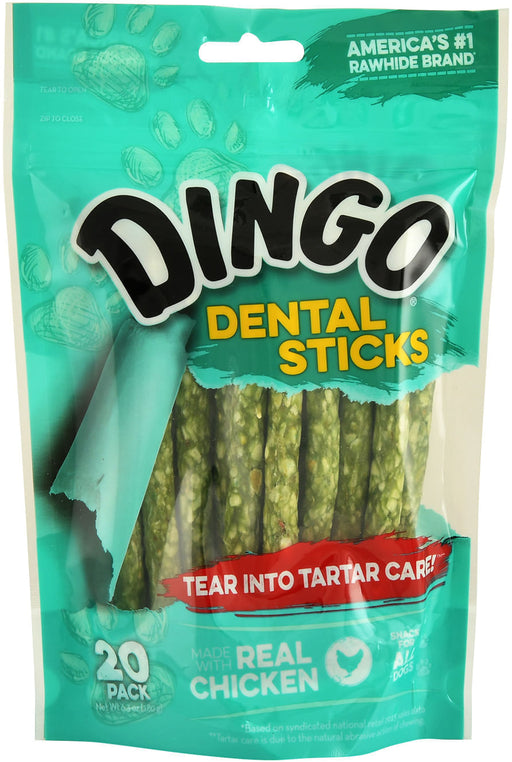 Dingo Dental Munchy Stix - Dingo Dental Sticks, 20 Count  