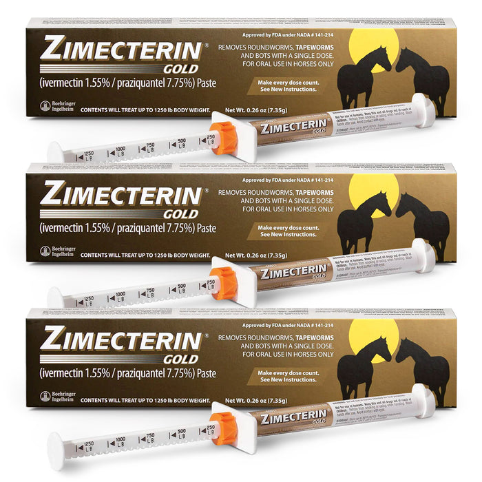 Zimecterin Gold Horse Wormer Paste, 1-Dose
