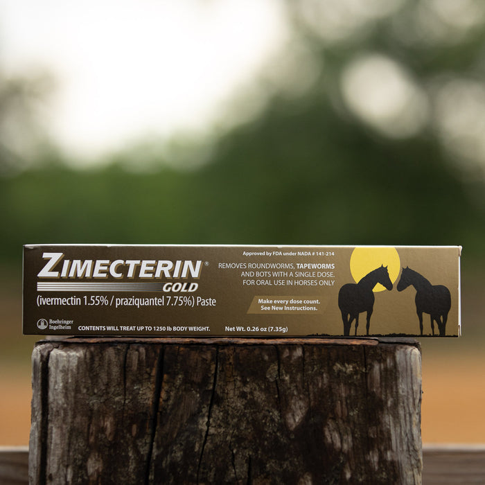 Zimecterin Gold Horse Wormer (Paste), 1-dose - Single Pack  