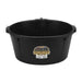 Rubber Feeder Tub with Hooks, 6.5 Gallon Color Black