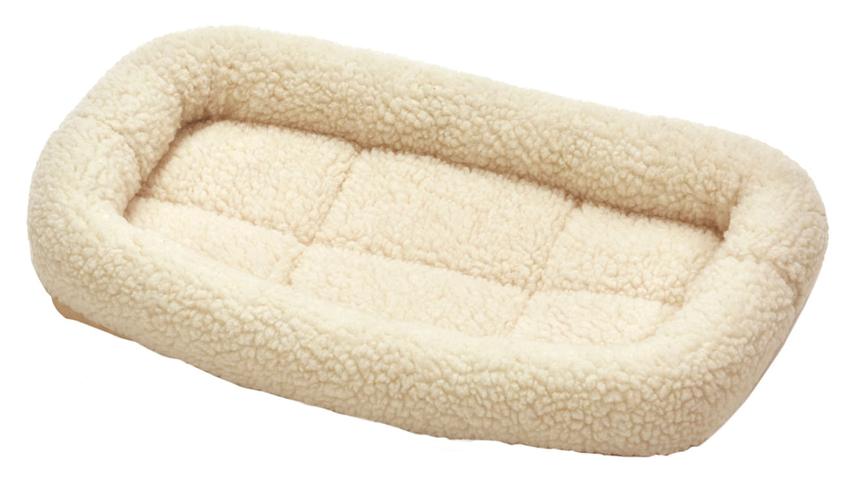 Pet Lodge Fleece Pet Bed for Dogs & Cats, Cream - Fleece Bed, 18", Cream  