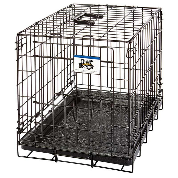 Single Door Wire Dog Crate - X-Small Single Door Wire Dog Crate, Blk  