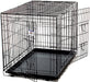 Double Door Wire Dog Crate - X-Large Double Door Wire Dog Crate, Blk  