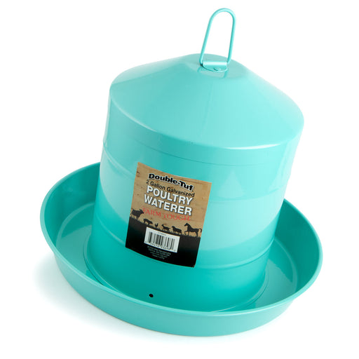 Double-Tuf 2 Gallon Poultry Fount, Seafoam Green -   