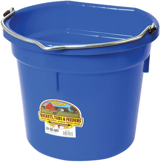 Little Giant Flatback Bucket, 5 Gallon - Blue  