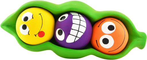 Three Peas in a Pod Latex Dog Toy -   