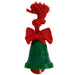 Holiday Bell Dog Toy w/ Rope, Bow, & Tennis Ball, 8" -   