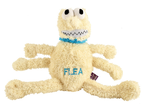 Small Plush Flea Dog Toy, 6" -   