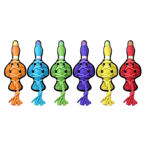 Cross Ropes Durable "Ballistic" Nylon Duck Toy, 11.5" - "Ballistic" Nylon Duck, 11.5", Assorted Colors  