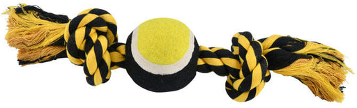 Nuts for Knots 2 Knot Rope with Tennis Ball, Assorted, 10" -   