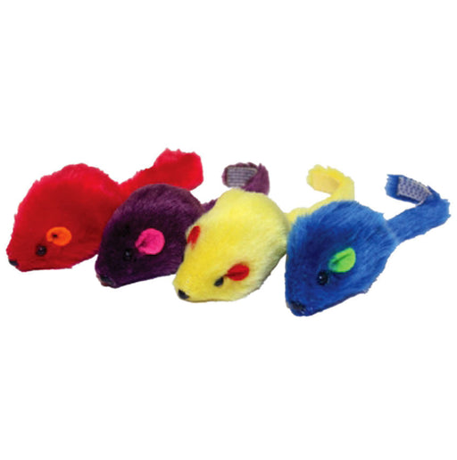 Multi-Colored 2" Mice, 4 pack -   