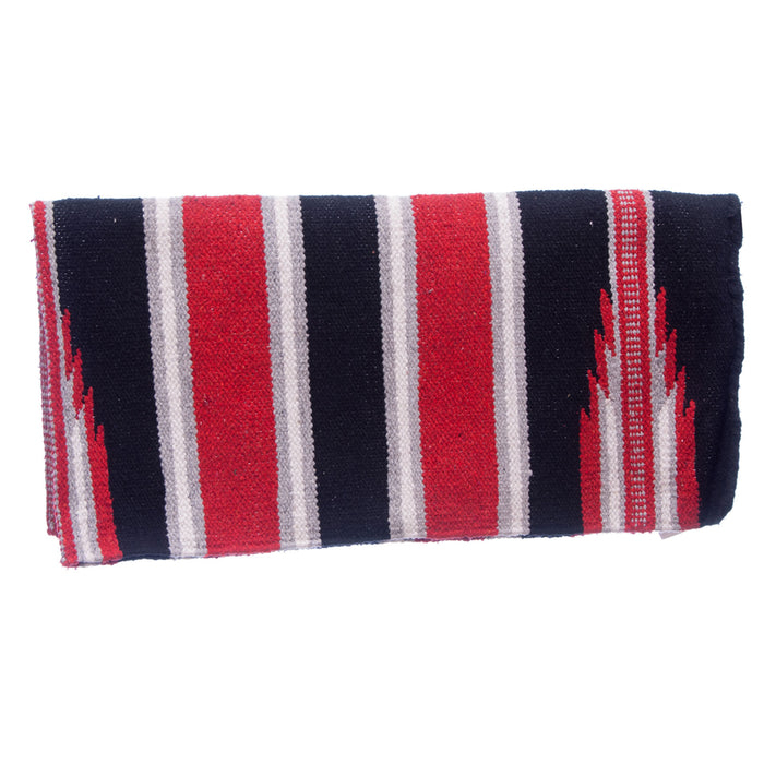 Ranger 2000 Mayatex Saddle Blanket, 30" x 60" - Black/Red/Cream  