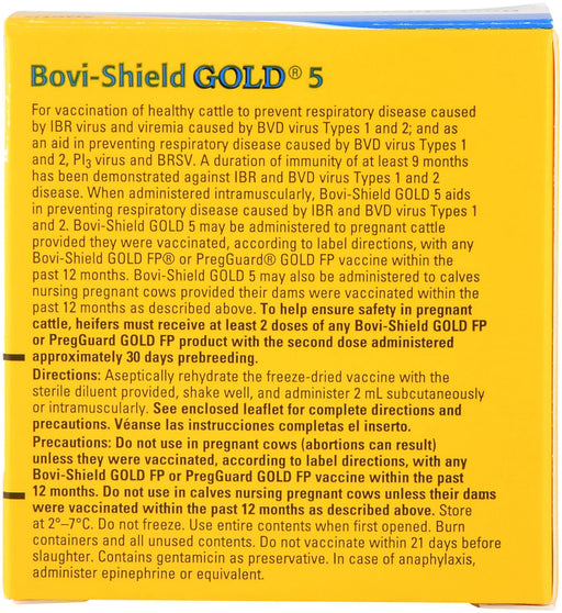 Bovi-Shield Gold 5 - 5 Dose Vial  