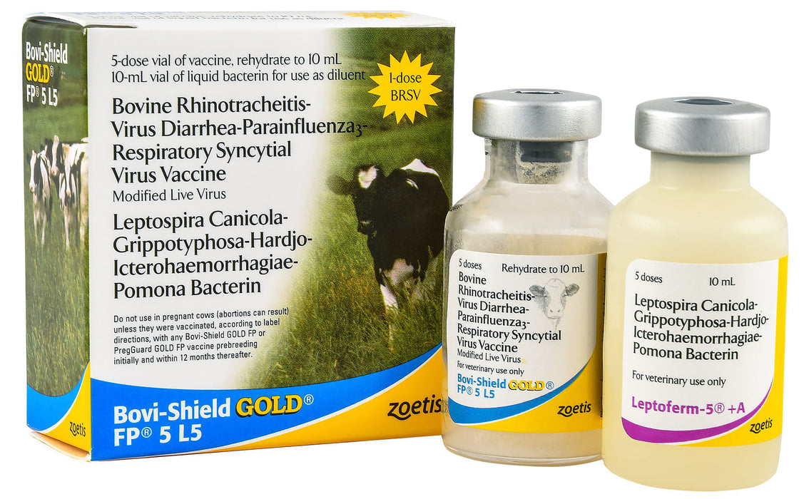 Bovi-Shield Gold FP 5 L5 - 5 Dose Vial  