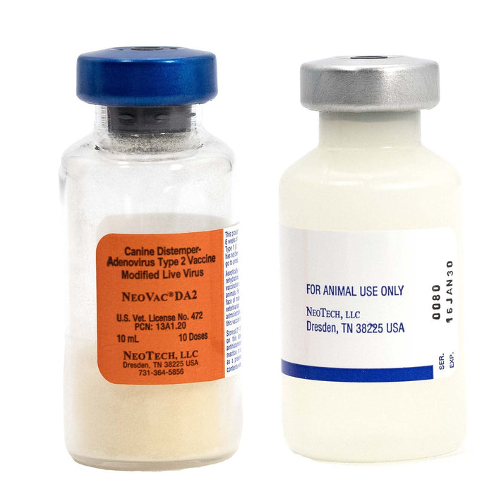NeoVac DA2 Canine Vaccine – Distemper & Adenovirus Type 2, Modified Live, Puppy & Adult Dogs