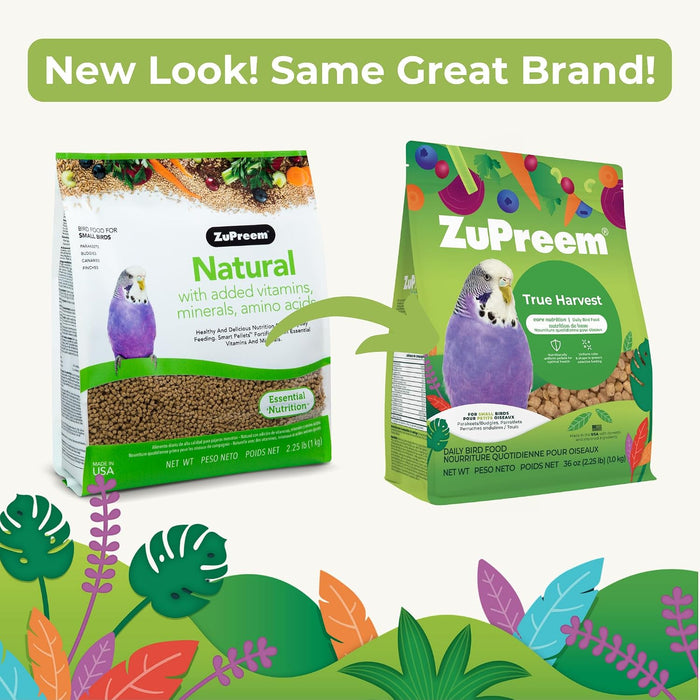 Alimento diario para pájaros ZuPreem Natural Premium