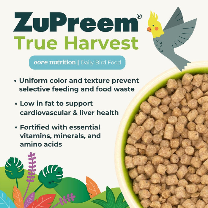 Alimento diario para pájaros ZuPreem Natural Premium