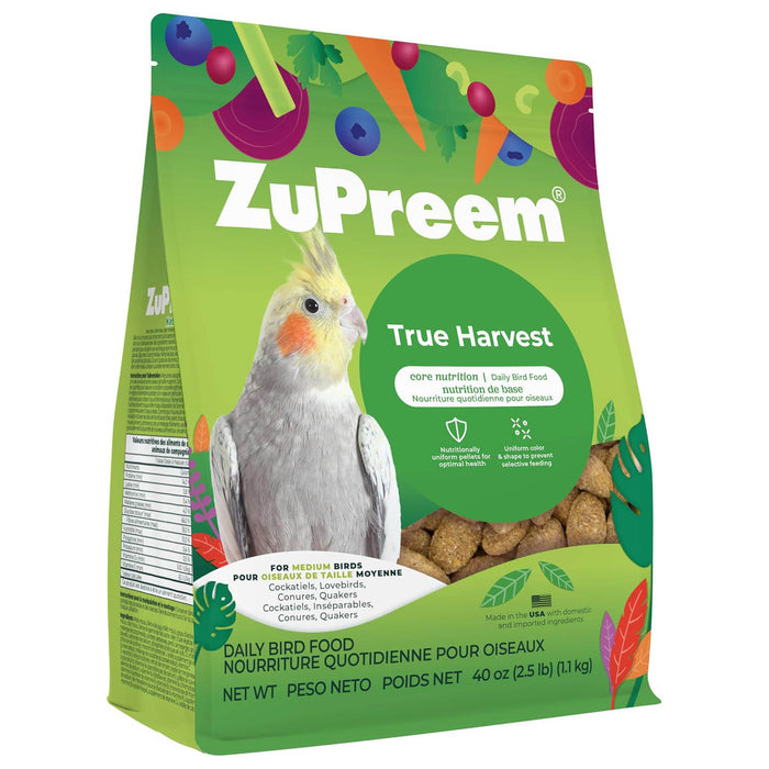 Alimento diario para pájaros ZuPreem Natural Premium