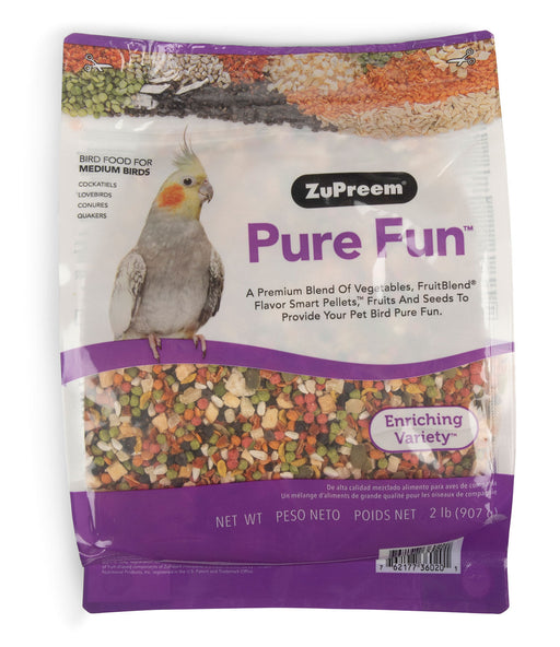 ZuPreem Pure Fun Bird Food for Medium Birds -   