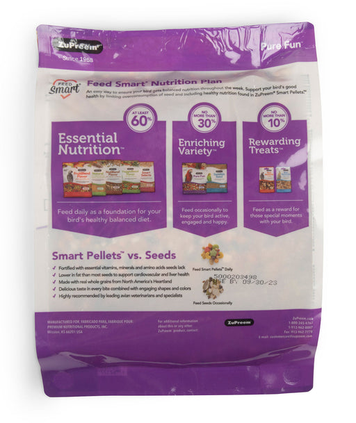 ZuPreem Pure Fun Bird Food for Medium Birds -   