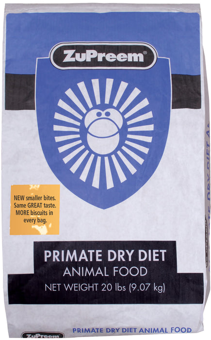 ZuPreem Primate Dry Diet, 20 lb -   