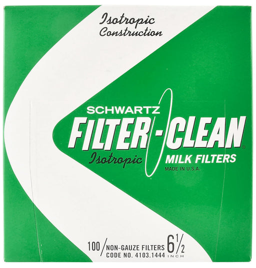 Schwartz Filter-Clean Disc Milk Filters - Schwartz Isotropic Milk Filters, 6.5", Box of 100  