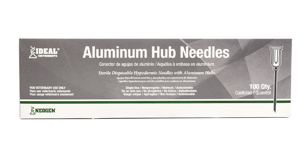 Aluminum Hub Needle 16G x 5/8", 100/box -   