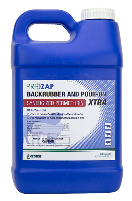 ProZap Backrubber & Pour-On Xtra, 2.5 gal -   