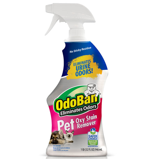 OdoBan Pet Oxy Stain Remover, Ready-to-Use Spray, 32 oz - 32oz Scent Free 32oz