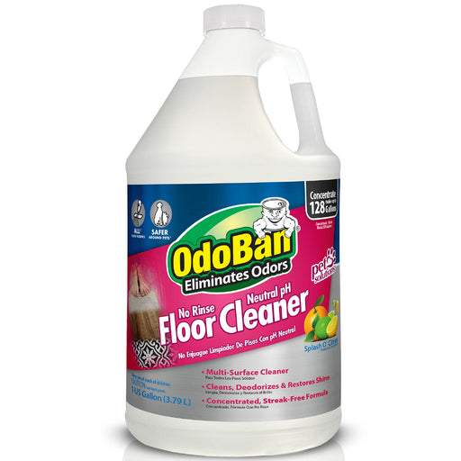 OdoBan No Rinse, Neutral pH, Floor Cleaner Concentrate, 1 Gallon - 1 gallon Citrus 1 gallon