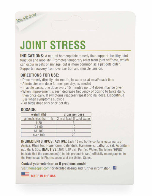 HomeoPet Joint Stress, 15 mL -   