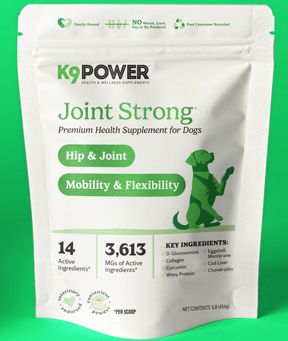 Fórmula de apoyo articular fuerte K9 Power Joint para perros