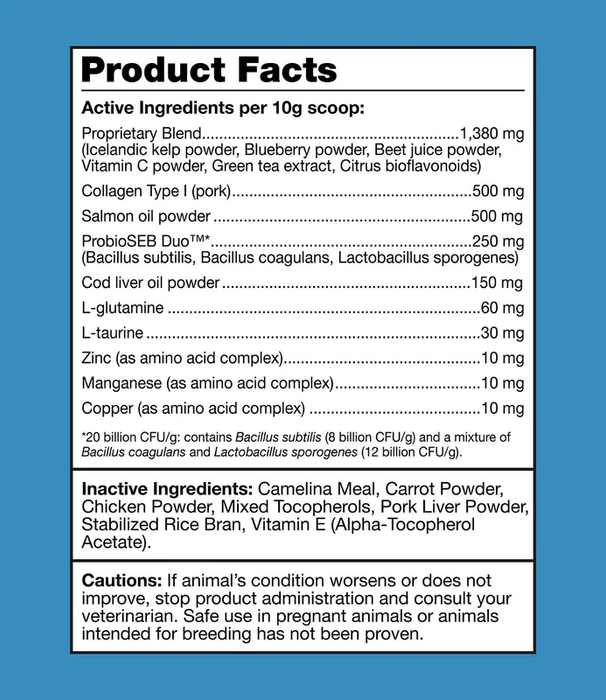 K9 Power Show Stopper Skin & Coat Supplement for Dogs