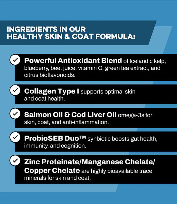 K9 Power Show Stopper Skin & Coat Supplement for Dogs