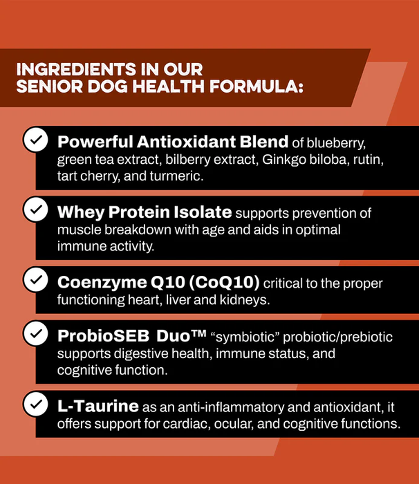 Fórmula de salud para perros mayores K9 Power Young at Heart