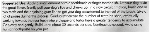 Nutri-Vet Enzymatic Canine Toothpaste -   