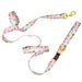 Pink Papyrus Avery Dog Leash, 6ft - Isabella/Floral  